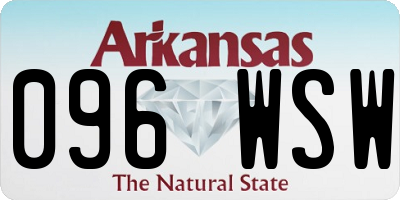 AR license plate 096WSW