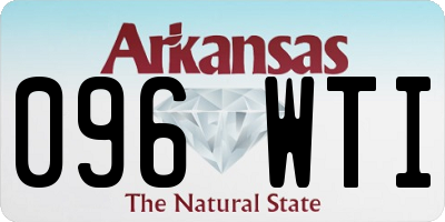 AR license plate 096WTI