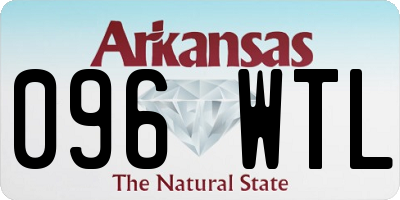 AR license plate 096WTL