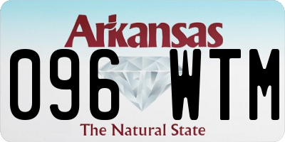 AR license plate 096WTM