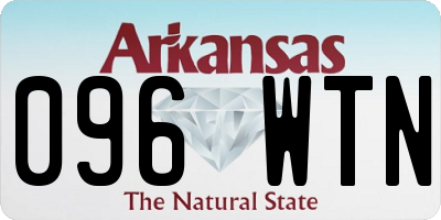 AR license plate 096WTN