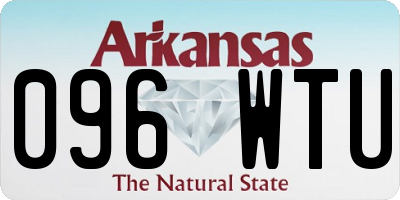 AR license plate 096WTU