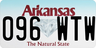 AR license plate 096WTW