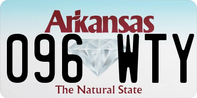 AR license plate 096WTY