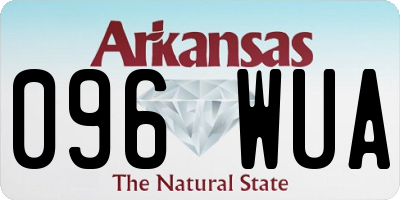 AR license plate 096WUA