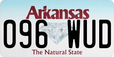 AR license plate 096WUD