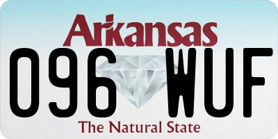 AR license plate 096WUF