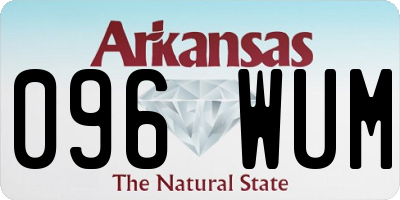 AR license plate 096WUM