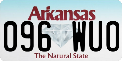 AR license plate 096WUO