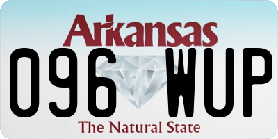 AR license plate 096WUP