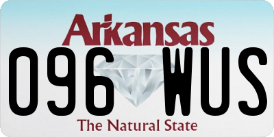 AR license plate 096WUS