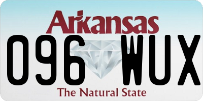 AR license plate 096WUX