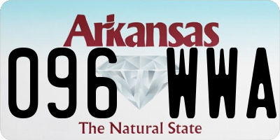 AR license plate 096WWA