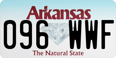 AR license plate 096WWF