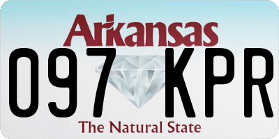 AR license plate 097KPR