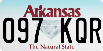AR license plate 097KQR