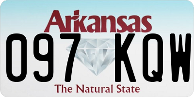 AR license plate 097KQW