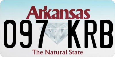 AR license plate 097KRB