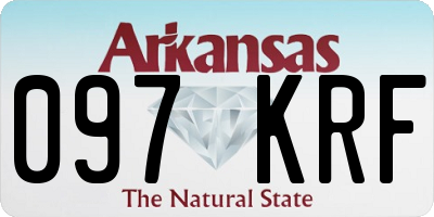 AR license plate 097KRF