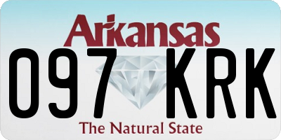 AR license plate 097KRK