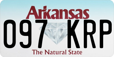 AR license plate 097KRP