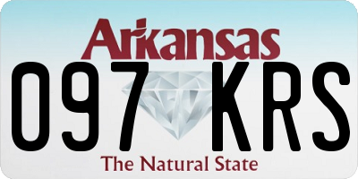 AR license plate 097KRS