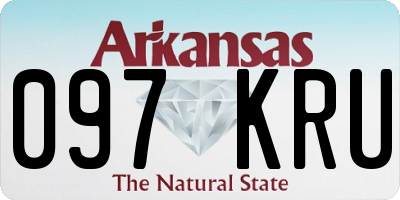 AR license plate 097KRU