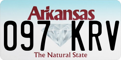 AR license plate 097KRV