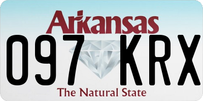 AR license plate 097KRX
