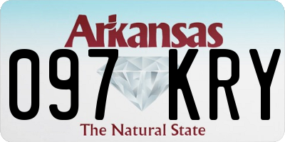 AR license plate 097KRY