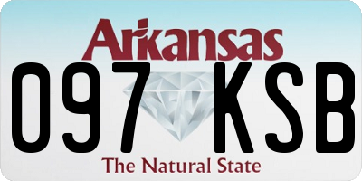 AR license plate 097KSB