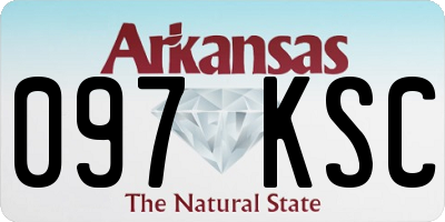AR license plate 097KSC