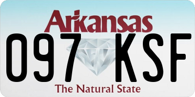 AR license plate 097KSF