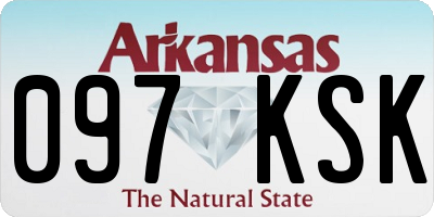 AR license plate 097KSK