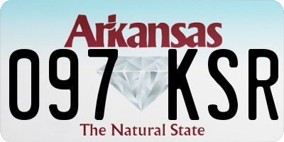 AR license plate 097KSR