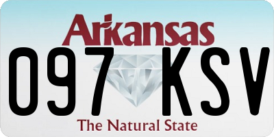 AR license plate 097KSV