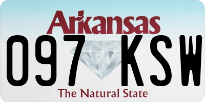 AR license plate 097KSW