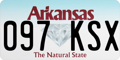 AR license plate 097KSX