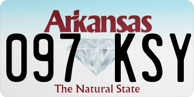 AR license plate 097KSY