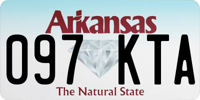 AR license plate 097KTA