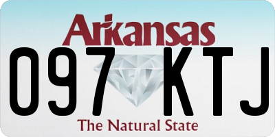 AR license plate 097KTJ