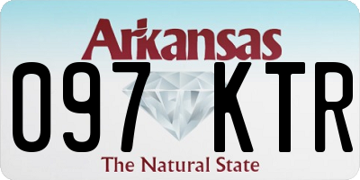 AR license plate 097KTR