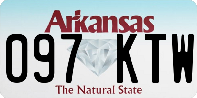 AR license plate 097KTW