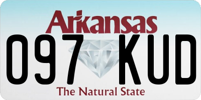 AR license plate 097KUD