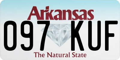 AR license plate 097KUF