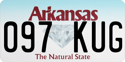 AR license plate 097KUG