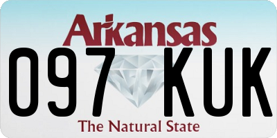 AR license plate 097KUK