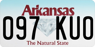 AR license plate 097KUO