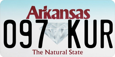 AR license plate 097KUR