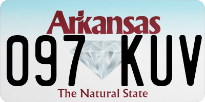 AR license plate 097KUV